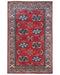 3x5 Ft Red Shirvan Afghan Hand Knotted Traditional Wool Area Rug